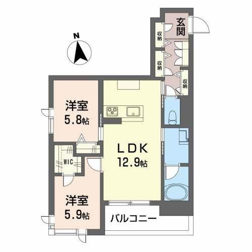 203号室間取り